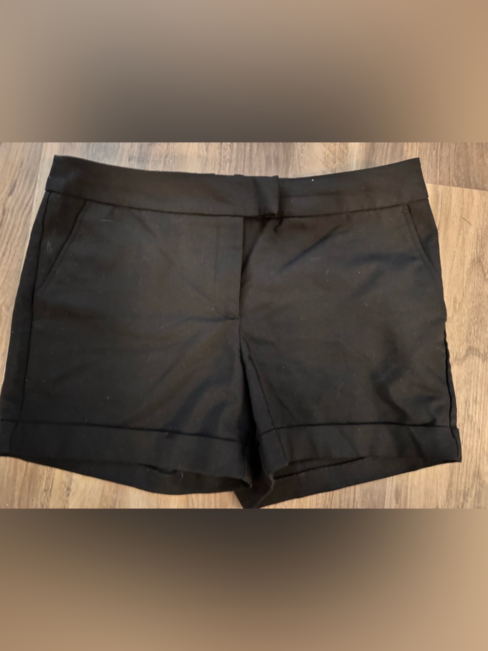 Harve Benard Black Women’s Dressy Cuffed Shorts